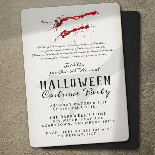 Vampire Blood Halloween Party Invitation