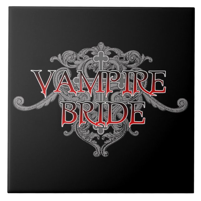 Vampire Bride Ceramic Tile (Front)