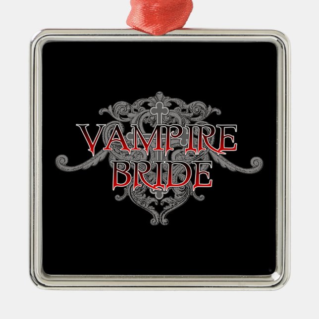 Vampire Bride Metal Tree Decoration (Front)