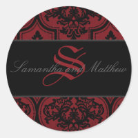 Vampire Bride Monogram Sticker B2