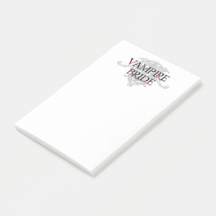 Vampire Bride Post-it Notes