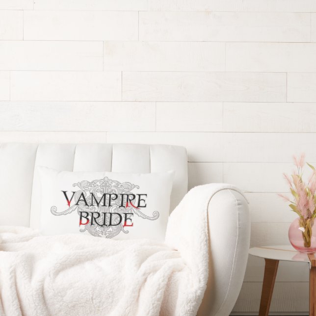 Vampire Bride Throw Pillow (Couch)