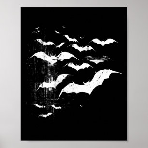 Vampire Byts Horror Spooky Scary Halloween Goth Ae Poster