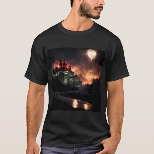 Vampire Castle Basic Dark T-Shirt  (Front)