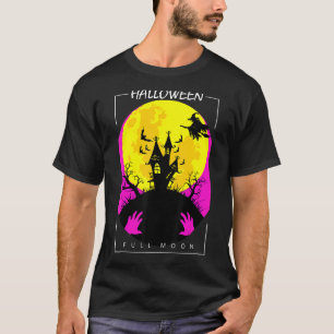 Vampire Castle Full Moon Celebrate Halloween T-Shirt