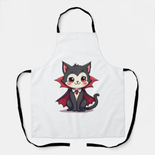 Vampire Cat – Cute Halloween Pet Tee Apron
