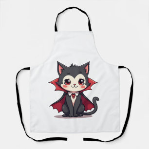 Vampire Cat � Cute Halloween Pet Tee Apron