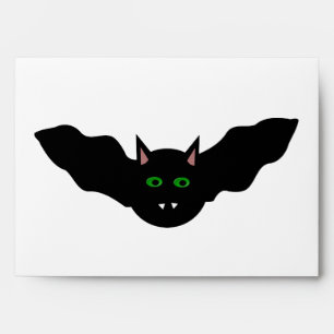 Vampire Cat Faced Bat Halloween Custom Envelopes