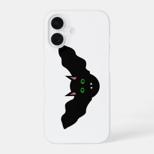 Vampire Cat Faced Bat Halloween iPhone 16 Case