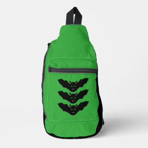 Vampire Cat Faced Bat Halloween Sling Bag