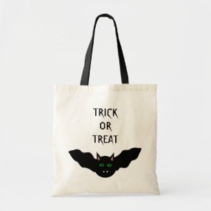 Vampire Cat Faced Bat Halloween Trick or Treat Bag