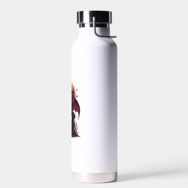 Vampire Cat Lord Water Bottle (Left)