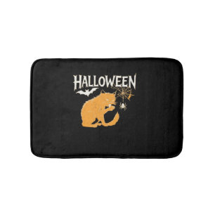 Vampire Cat's Halloween Classic T-Shirt Bath Mat