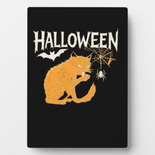 Vampire Cat's Halloween Classic T-Shirt Plaque