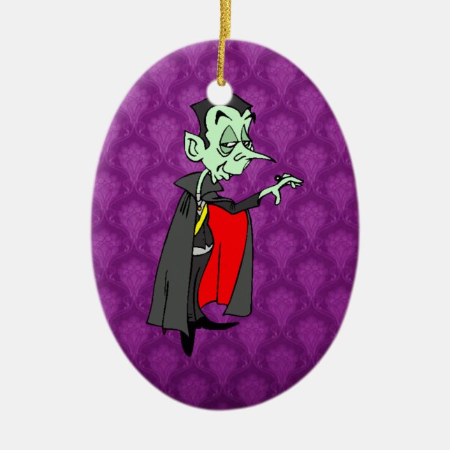 Vampire Ceramic Ornament (Front)
