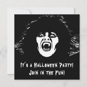 Vampire Chick is a Real Treat Invitation