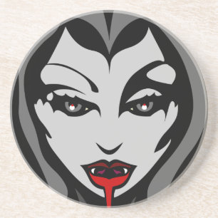 Vampire Coaster Cute Halloween Vampire Girl Decor