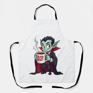 Vampire Coffee Lover � Spooky Latte Shirt Apron