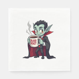 Vampire Coffee Lover – Spooky Latte Shirt Napkin