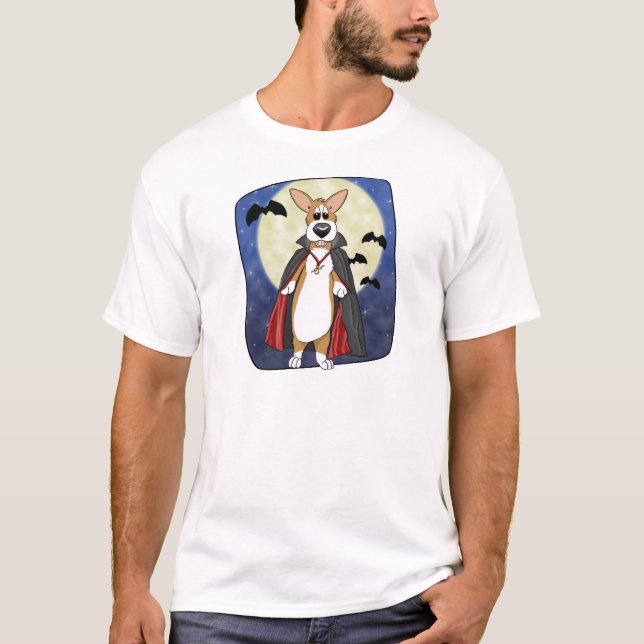 Vampire Corgi T-Shirt (Front)