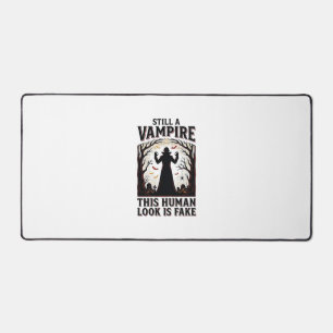Vampire Costume Shirt Funny Halloween Human Disgui Desk Mat
