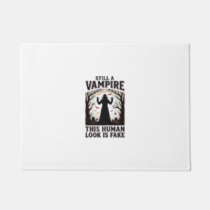 Vampire Costume Shirt Funny Halloween Human Disgui Doormat