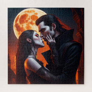 Vampire couple jigsaw puzzle