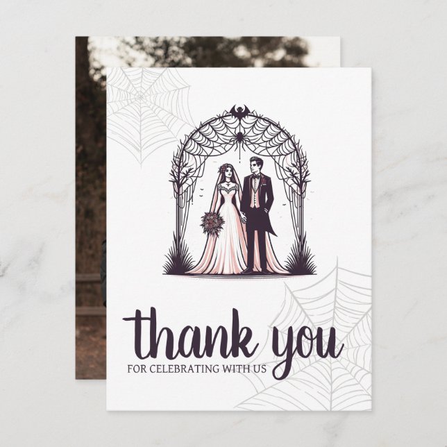Vampire Couple Thank You Card (Front/Back)