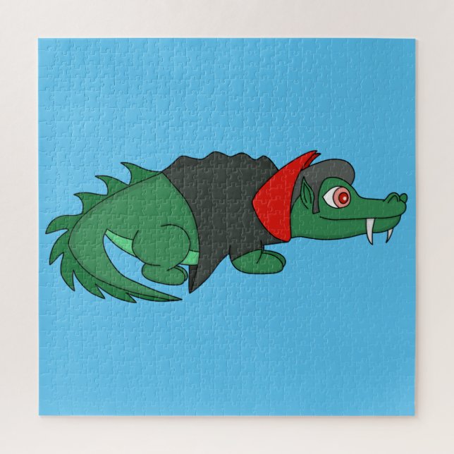 Vampire Crocodile Jigsaw Puzzle (Vertical)