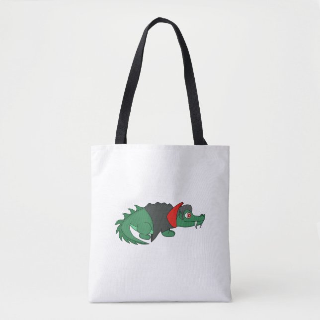 Vampire Crocodile Tote Bag (Front)
