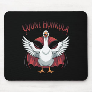 Vampire Duck Count Honkula Spooky Halloween Mouse Pad