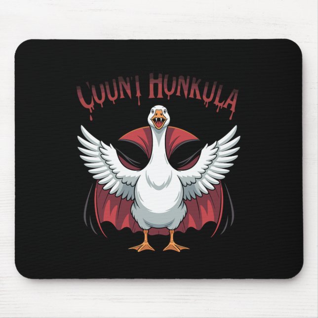Vampire Duck Count Honkula Spooky Halloween  Mouse Pad (Front)