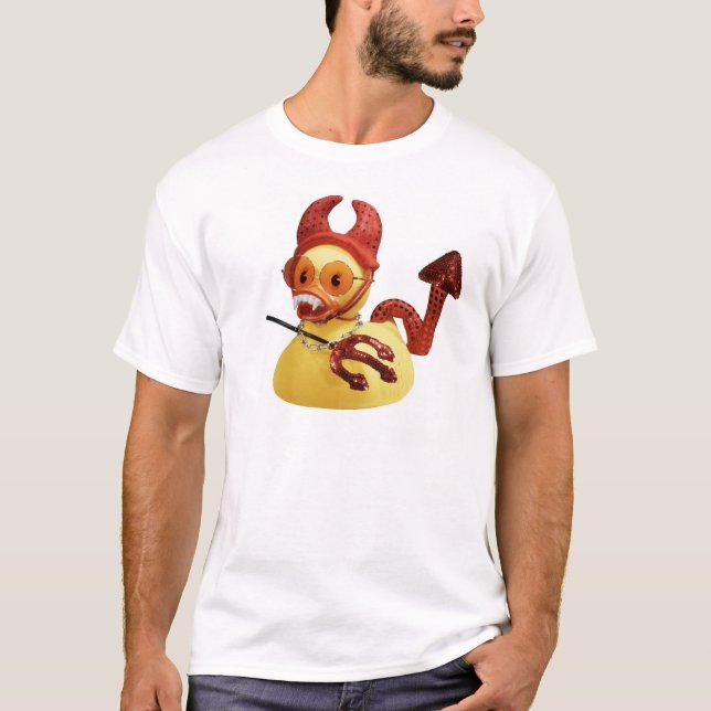 Vampire Ducky (White T-Shirt) T-Shirt (Front)