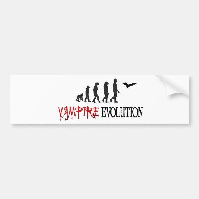 Vampire Evolution Bumper Sticker (Front)