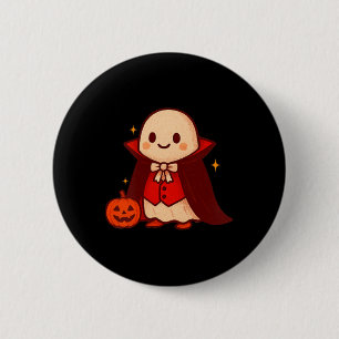 Vampire Ghost Shirt Cute Dracula Halloween Pumpkin 6 Cm Round Badge
