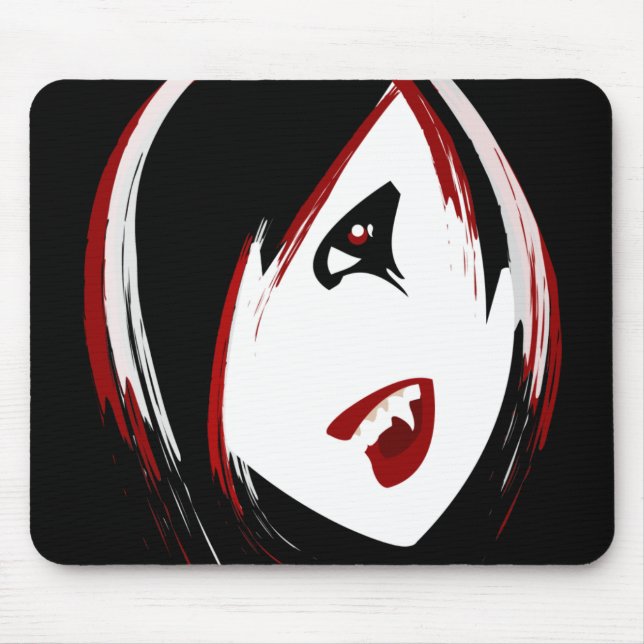 Vampire Girl Mouse Pad (Front)