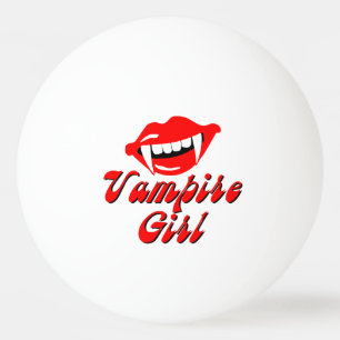 Vampire girl ping pong ball