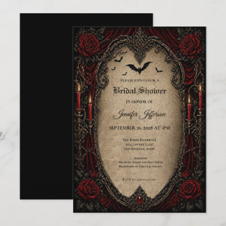 Vampire Gothic Bridal Shower invitation