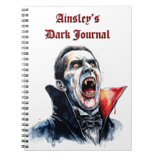 Vampire Gothic Dark Notebook