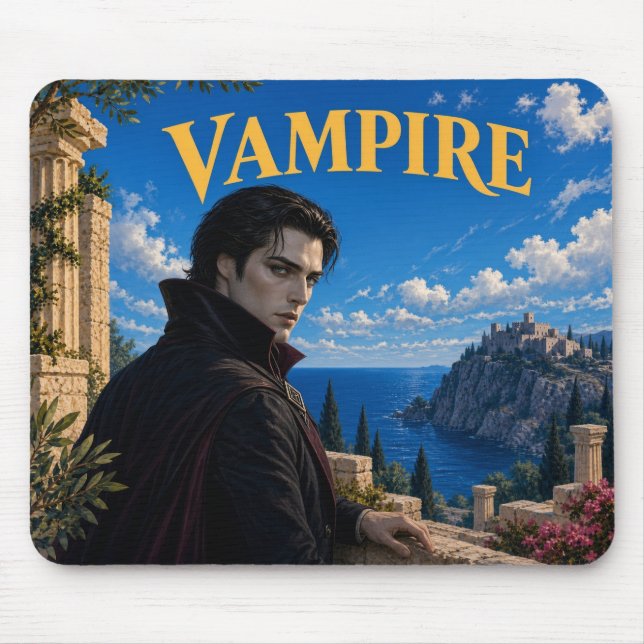 Vampire, Gothic Fantasy Monster Mouse Pad (Front)