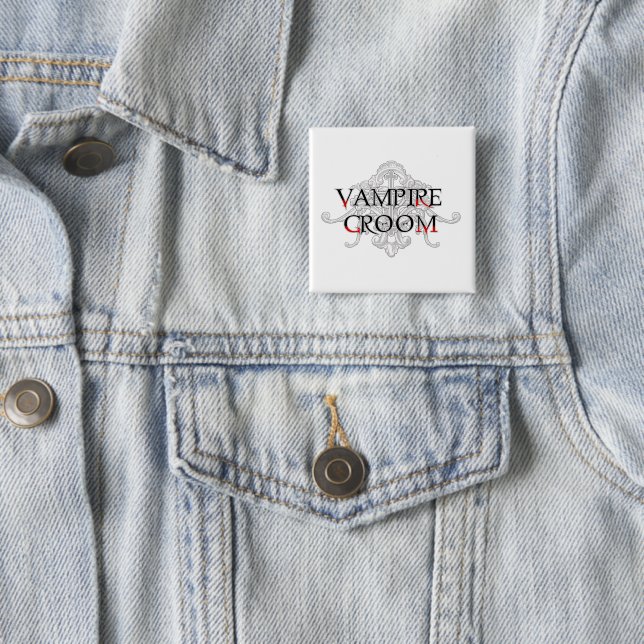 Vampire Groom 15 Cm Square Badge (In Situ)
