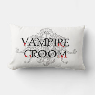 Vampire Groom Throw Pillow