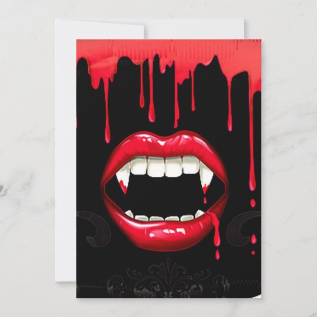 Vampire Halloween Invitations (Front)