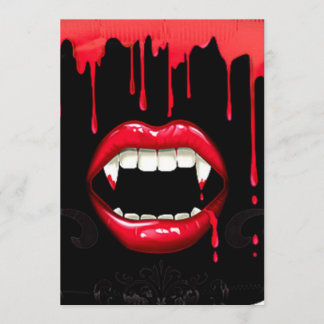 Vampire Halloween Invitations