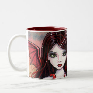 Vampire Halloween Mug by Molly Harrison