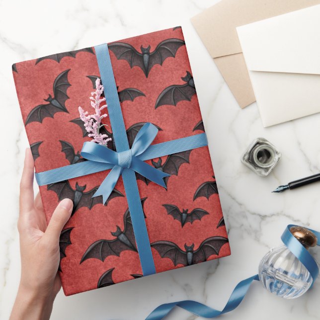Vampire Halloween Pattern  Wrapping Paper (Gifting)