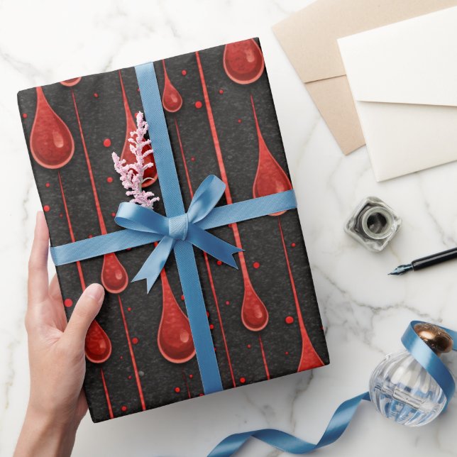 Vampire Halloween Pattern  Wrapping Paper (Gifting)