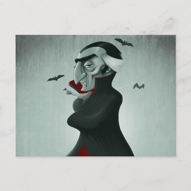 Vampire halloween postcard (Front)
