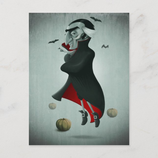 Vampire halloween postcard (Front)