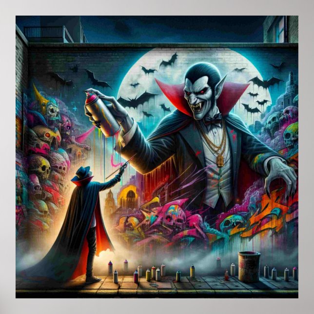 Vampire Halloween Poster (Front)